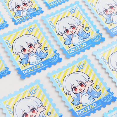 Custom Full-Print Stamp Die-Cut Sticker