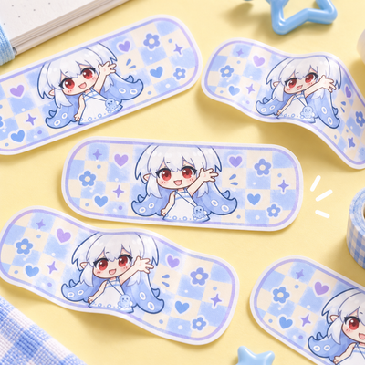 Custom Bandage-Shape Full-Cut Coated Paper Sticker