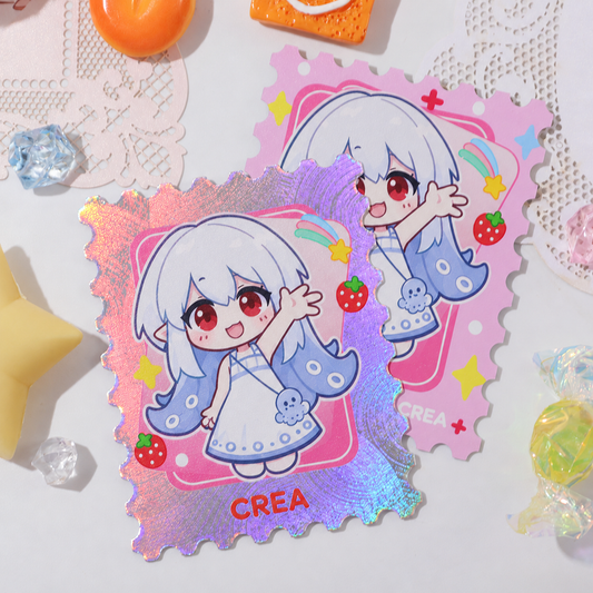 Holo Swirl Stamp Card
