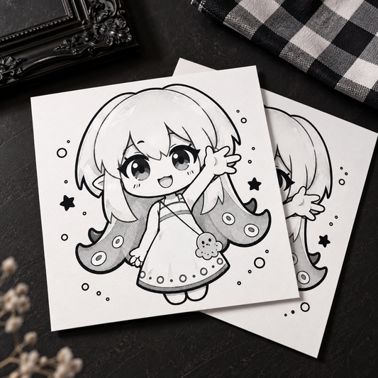 Pearl Paper Square Card
