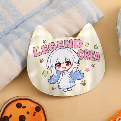 White Porcelain Double-Flash Die-Cut Sticker (Shape)