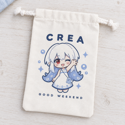 Custom Printed Canvas Drawstring Bag