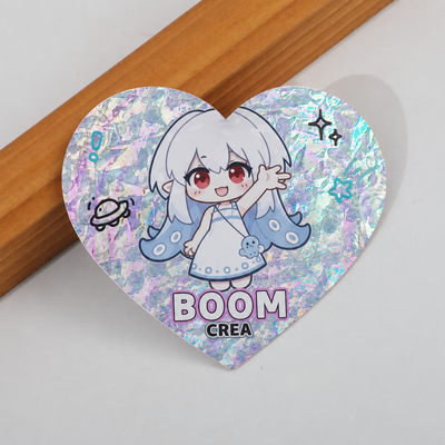 Laser Cloud Double-Flash Die-Cut Sticker (Shape)