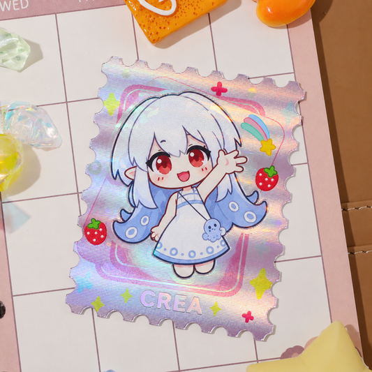 Holo Lines Stamp Card