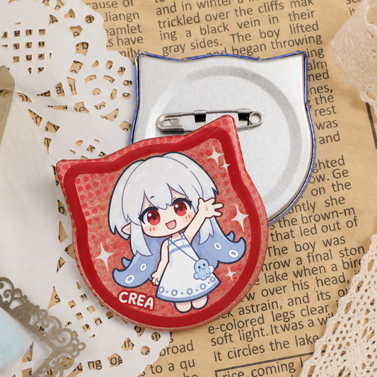 Double Flash Cat Ear Badge