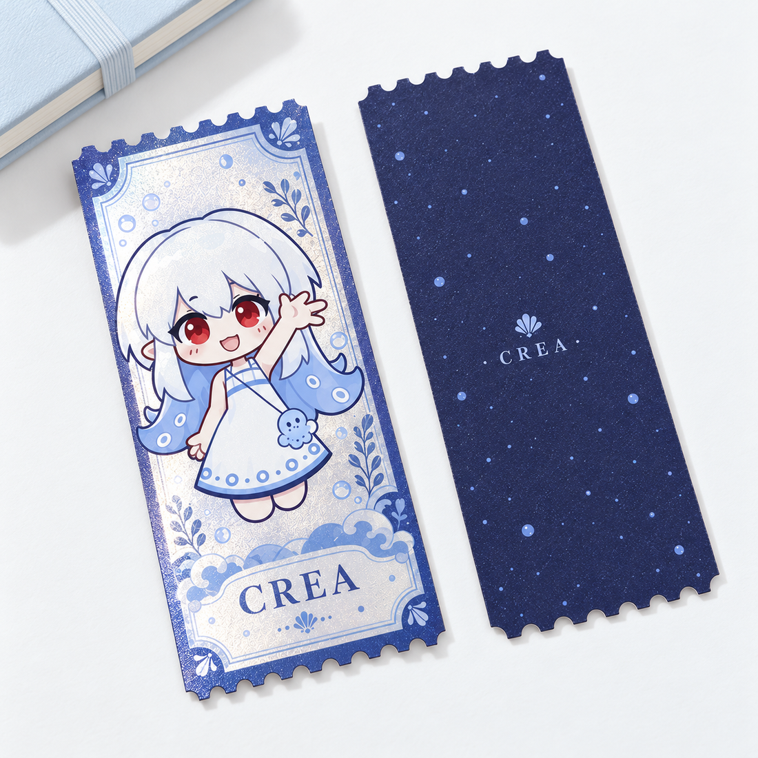 Custom Silver Cardstock Ticket Stub