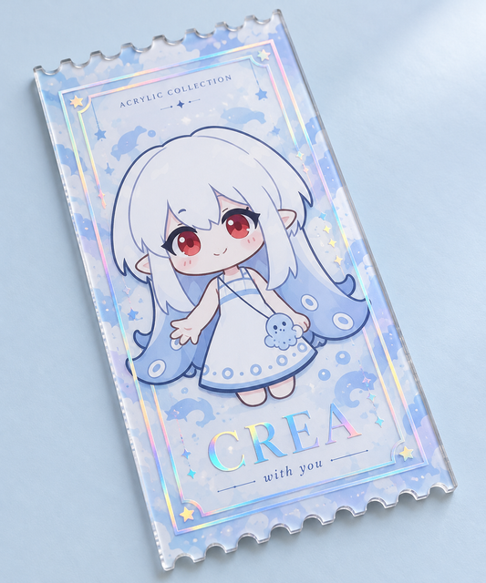 Embossed Foil Acrylic Ticket