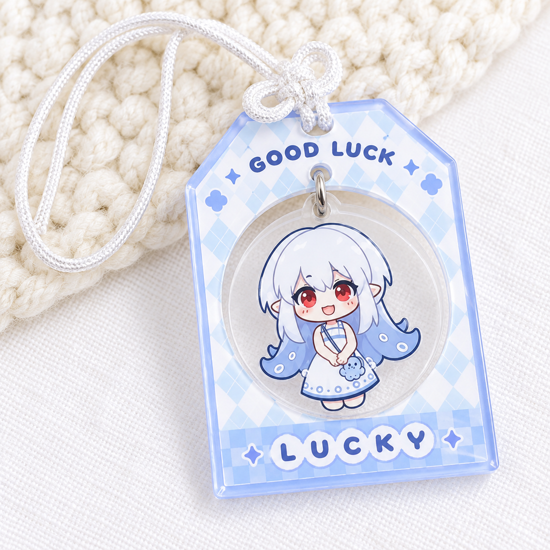 Omamori Wobble Acrylic Keychain