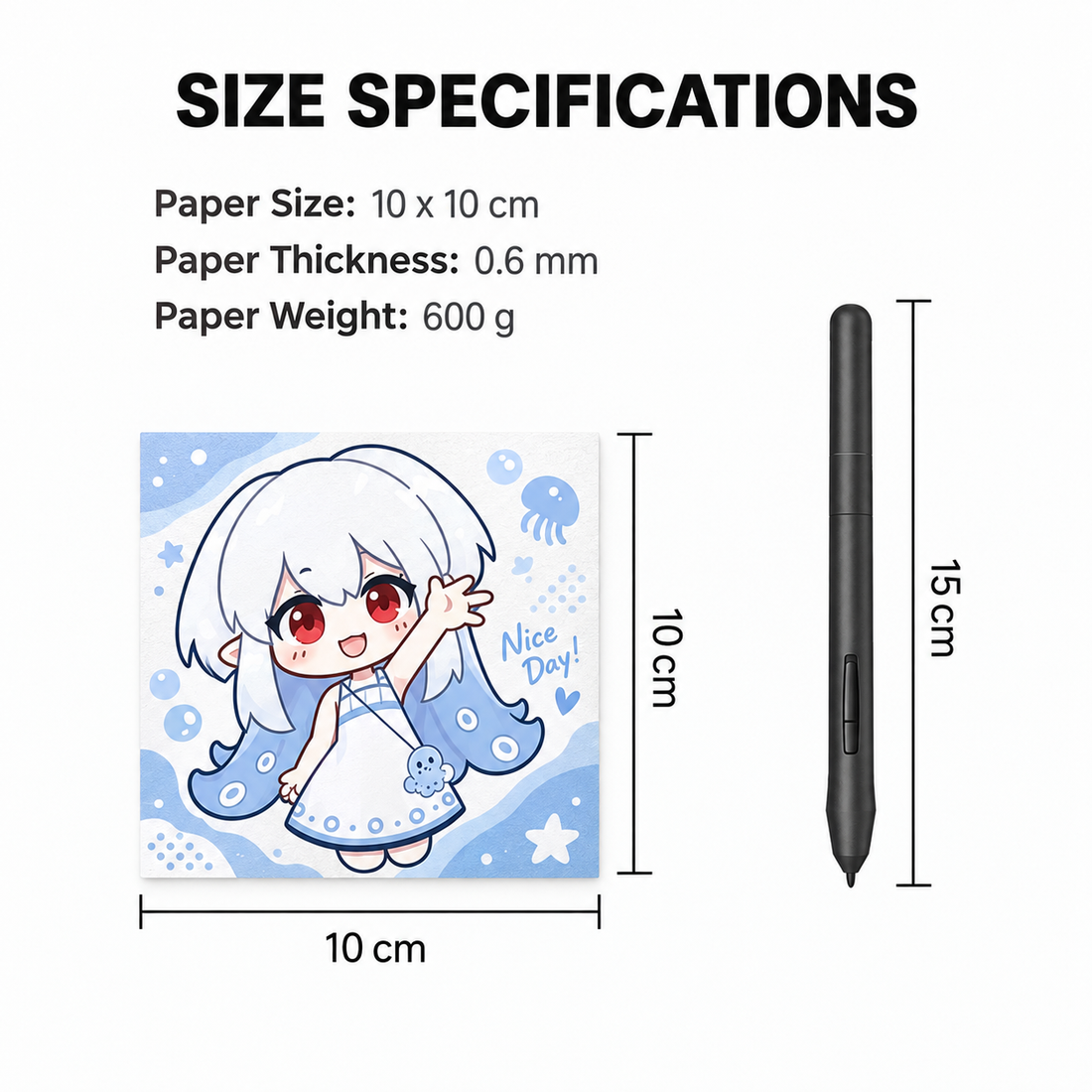 Silver Card Square Card