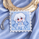 Custom Glow Acrylic Stamp Keychains