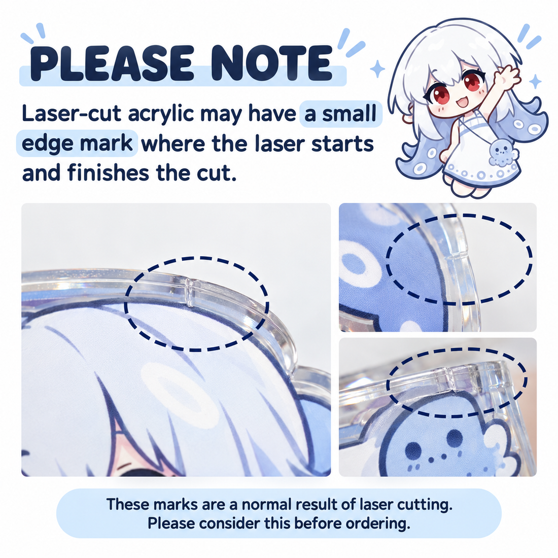 Square Double Panel Acrylic Charm