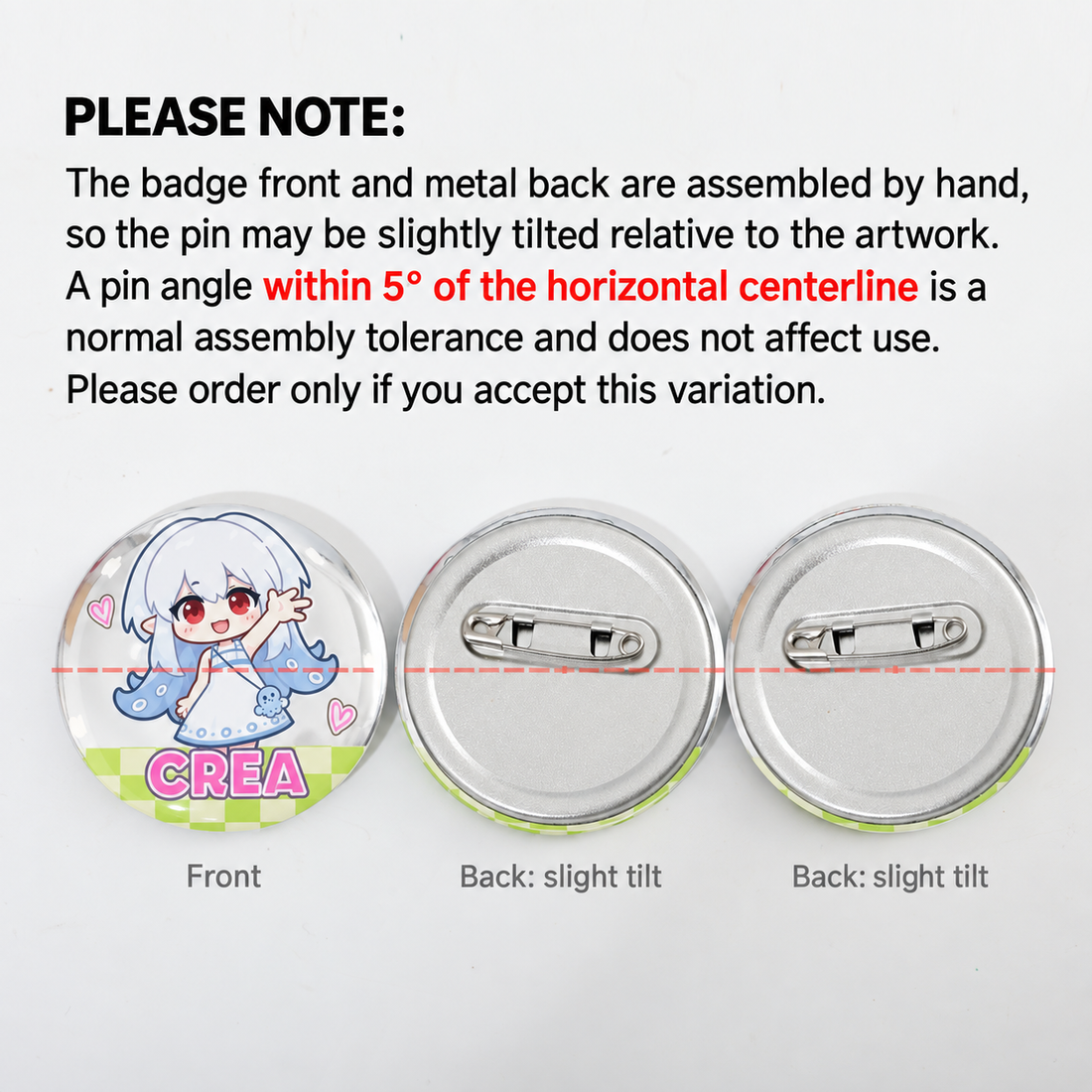 Laminated Chain Badge