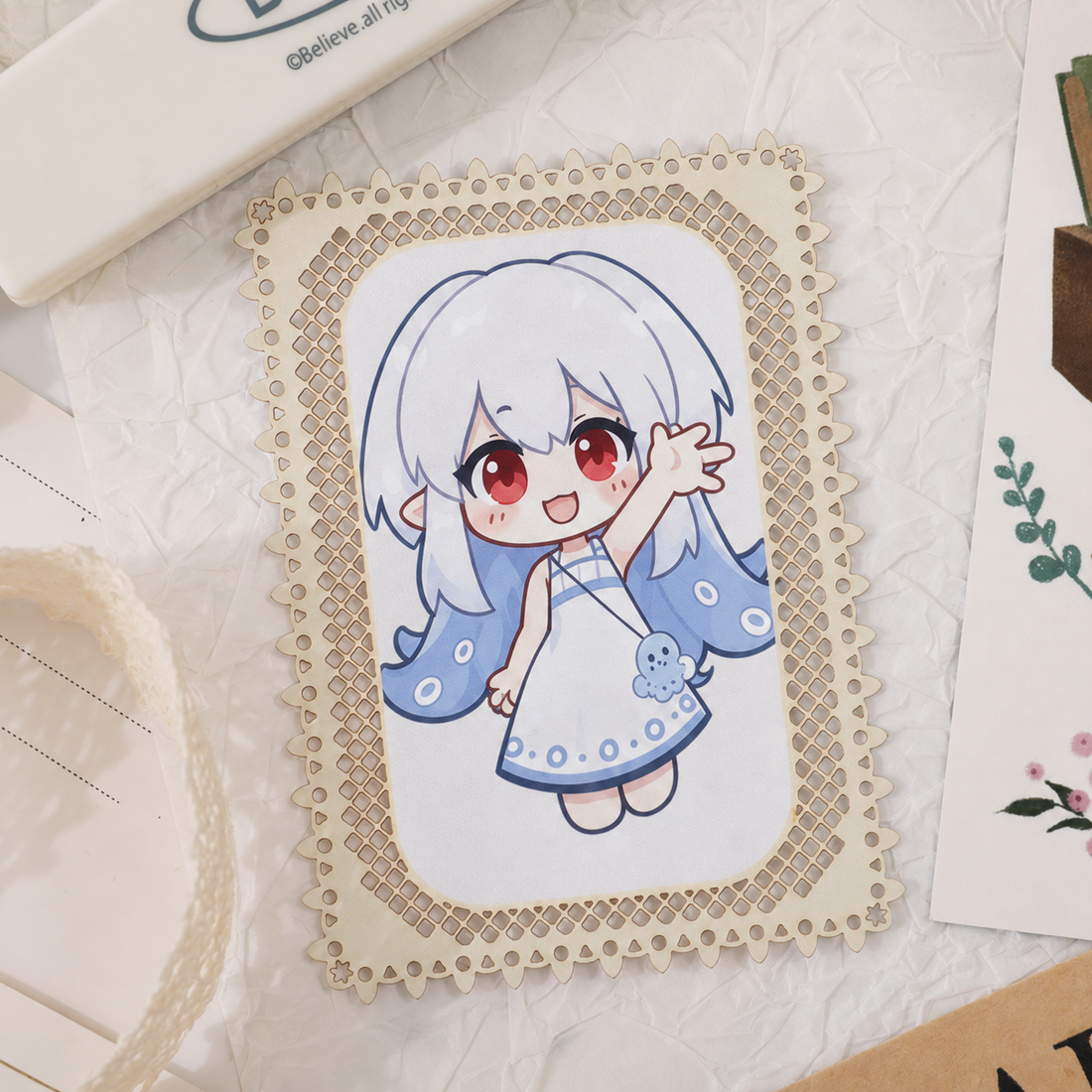Lace Border Small Card