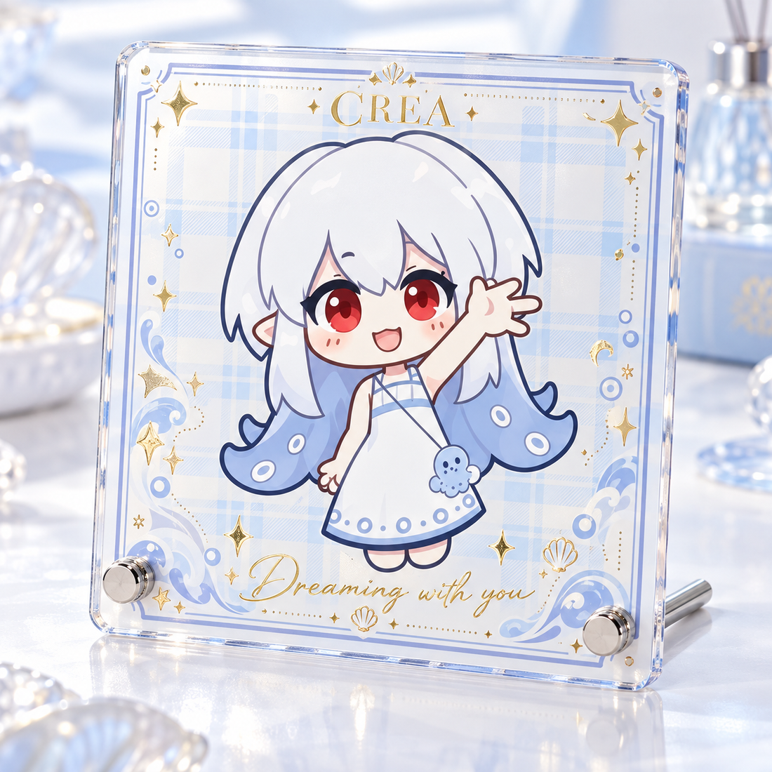 Embossed Foil Acrylic Art Stand