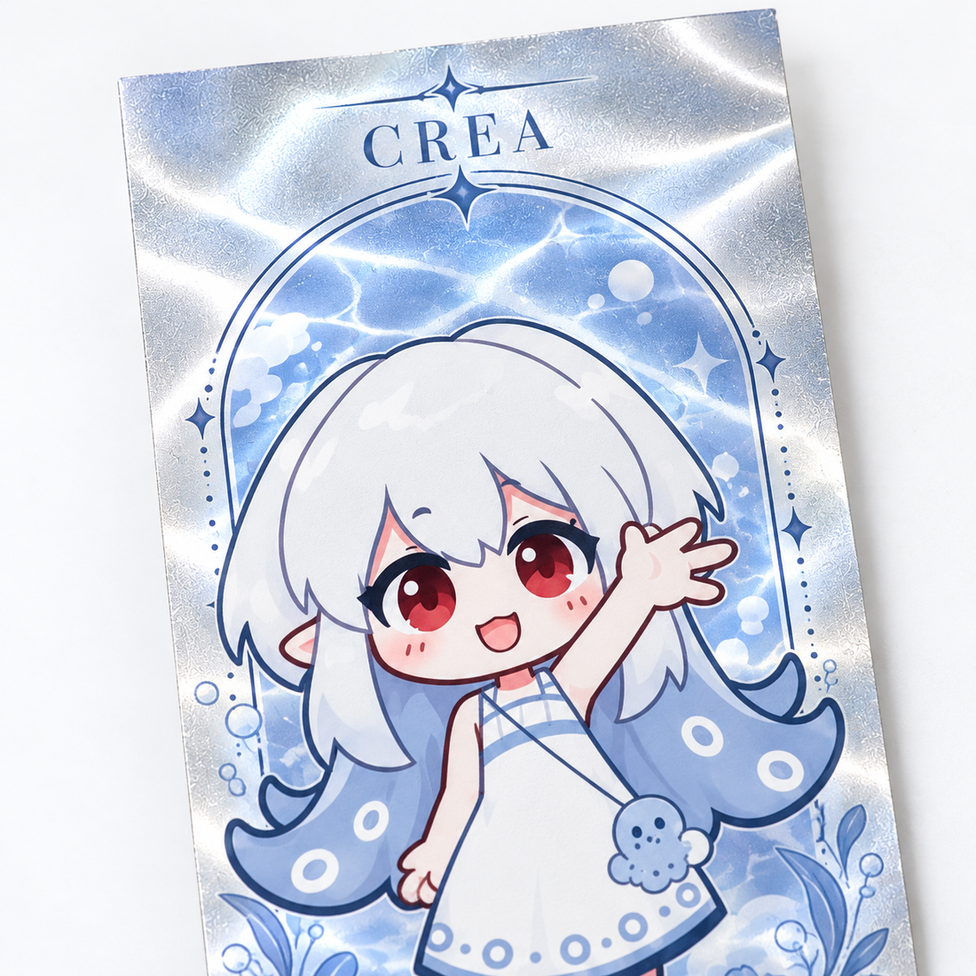 White Ceramic Holographic Ticket