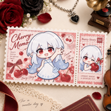 Postcard with Embedded Square Stamp