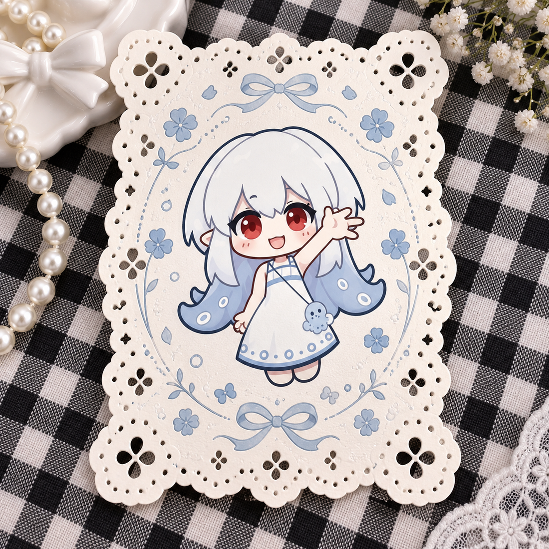 Lace Border Polaroid Print