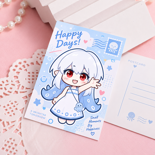 White Card Postcard