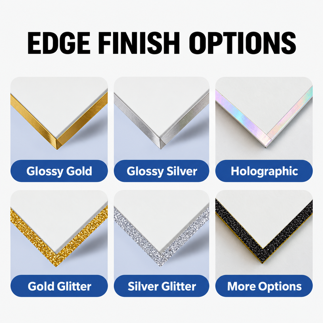 Custom Color Border Coated Paper Card