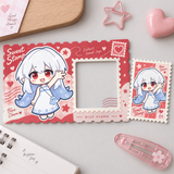 Postcard with Embedded Square Stamp