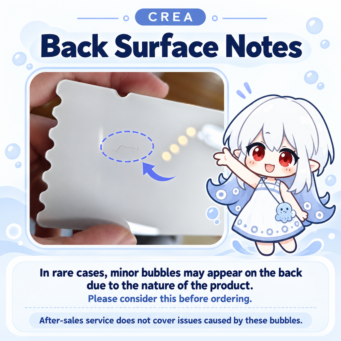 Clear Acrylic Receipt Charm