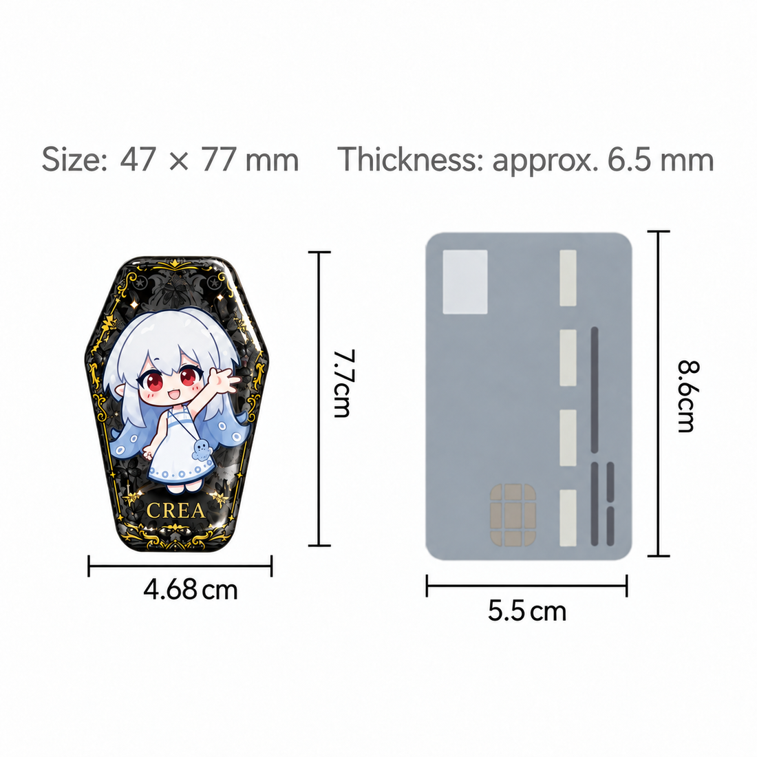 Double Flash Coffin Badge