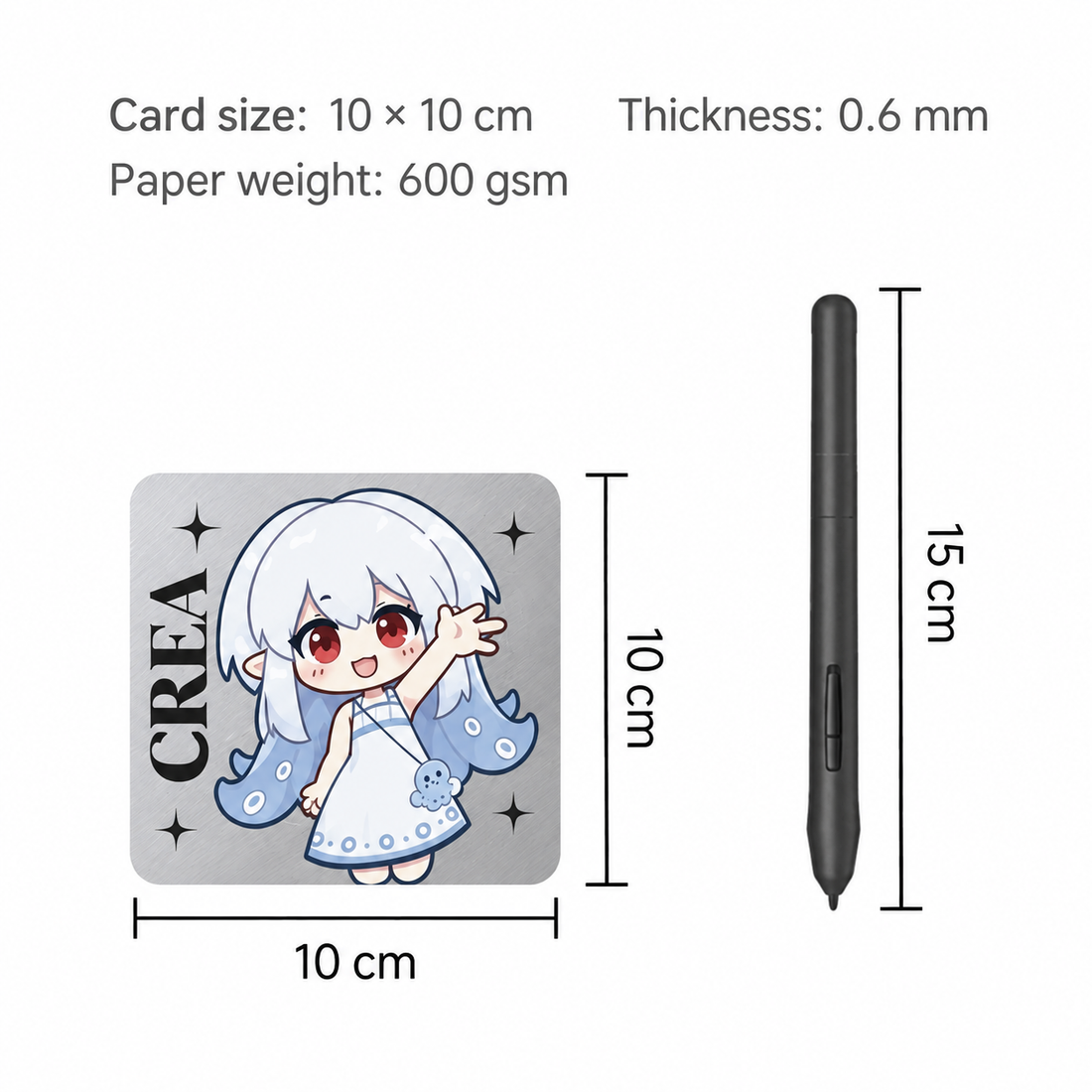 Silver Card Coaster