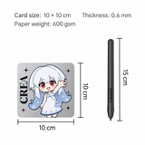Silver Card Coaster