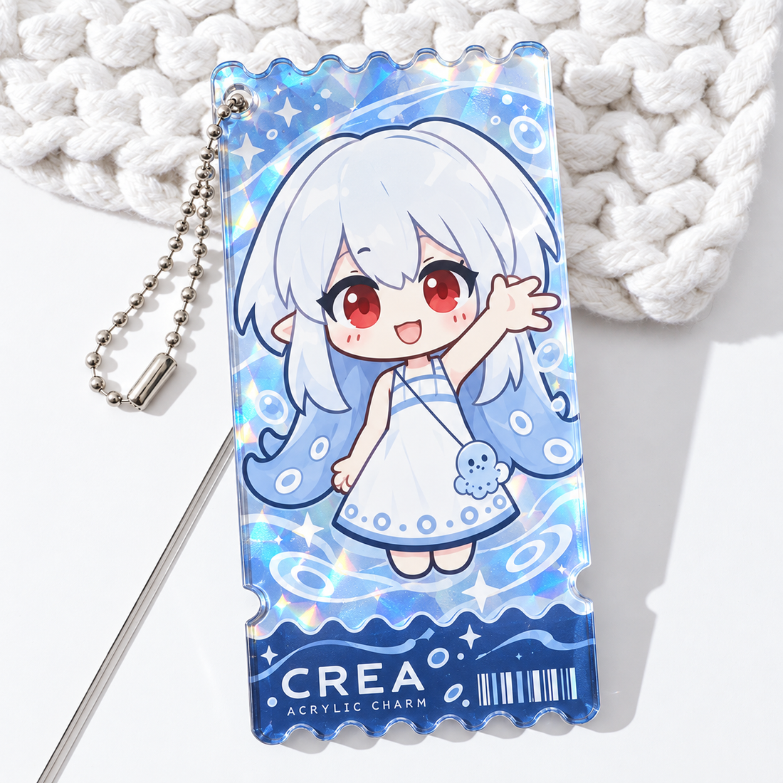 Acrylic Ticket Keychain