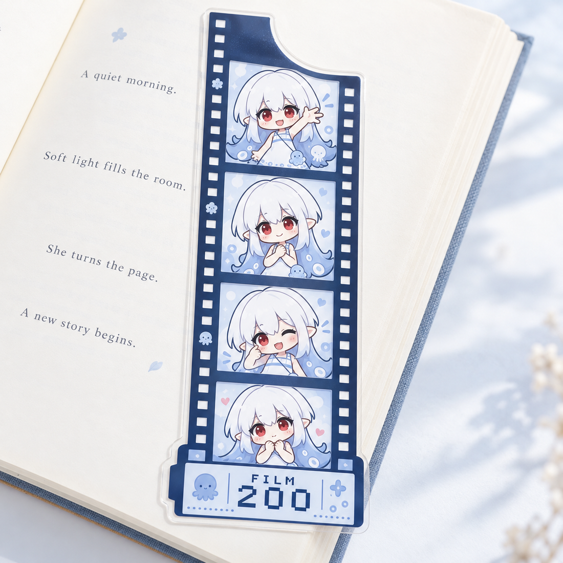 Custom Die-Cut PVC Bookmark