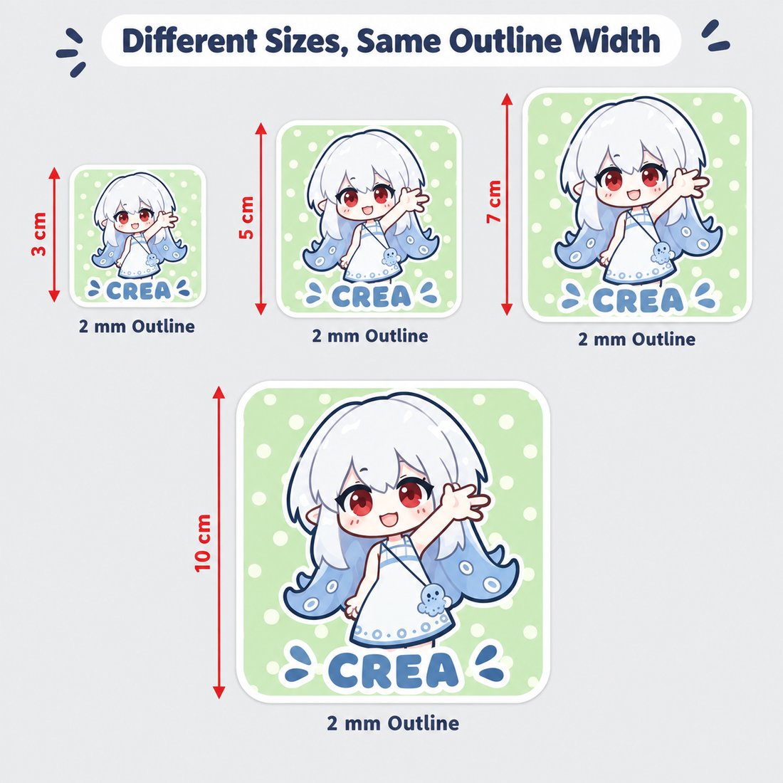 Custom Foil-Stamped Full Die-Cut Coated Paper Sticker