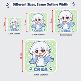 Custom Foil-Stamped Full Die-Cut Coated Paper Sticker