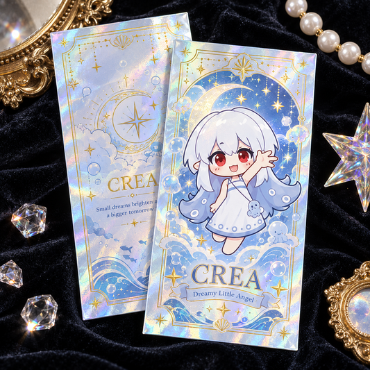 Ice Crack Holographic Tarot Card