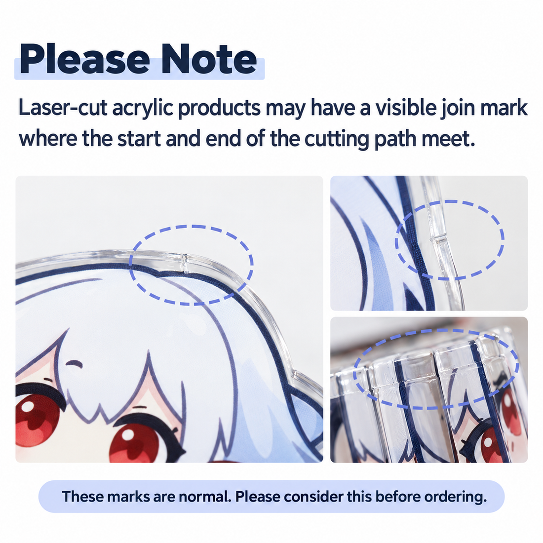 Borderless Acrylic Keychain