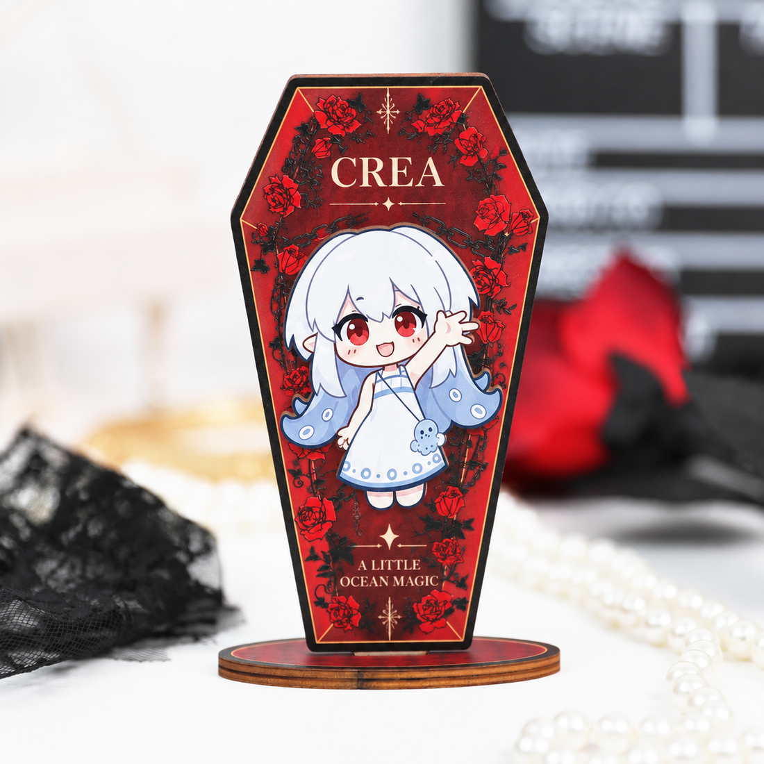 Wood Coffin Standee