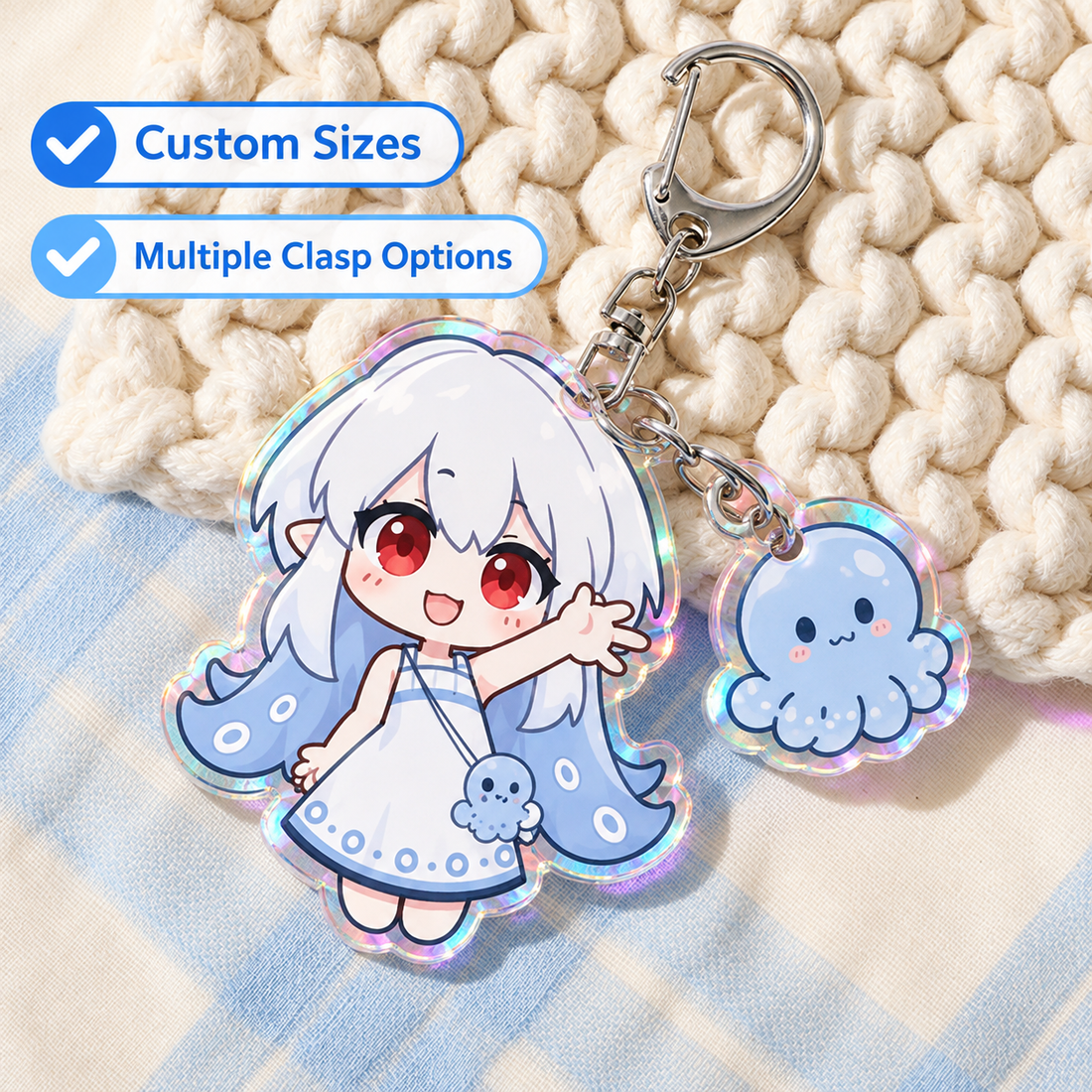 Double Panel Acrylic Charm