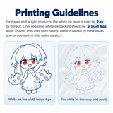 Fake Gel Acrylic Keychain