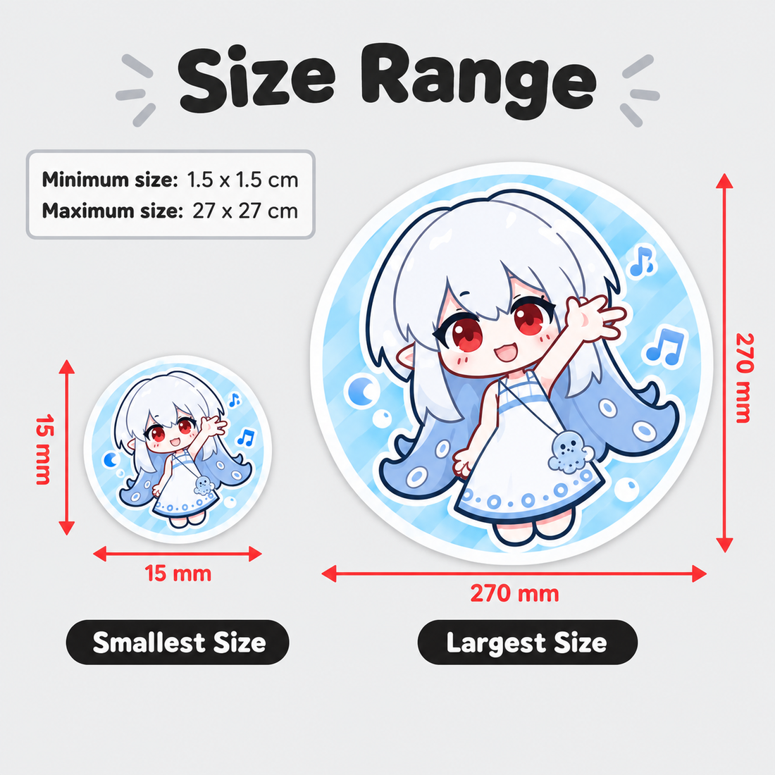 Custom Circle Full-Cut Coated Paper Sticker