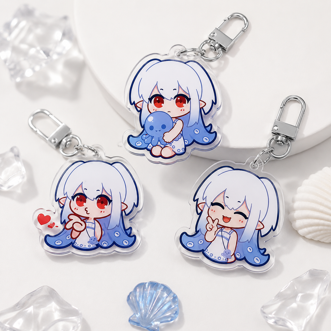 Custom Single/Double-Sided Printed Acrylic Keychain Charm