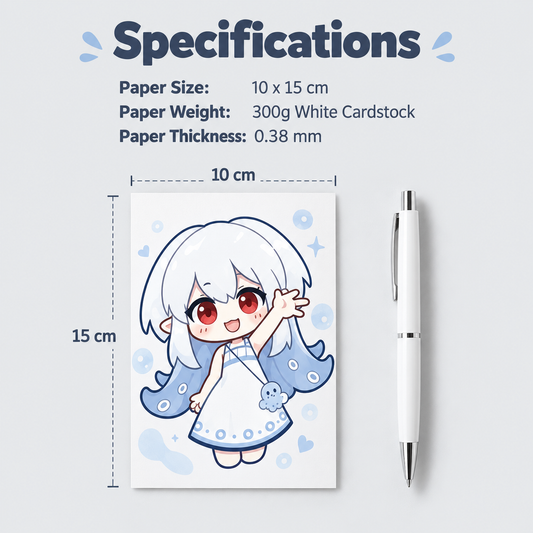 White Card Postcard