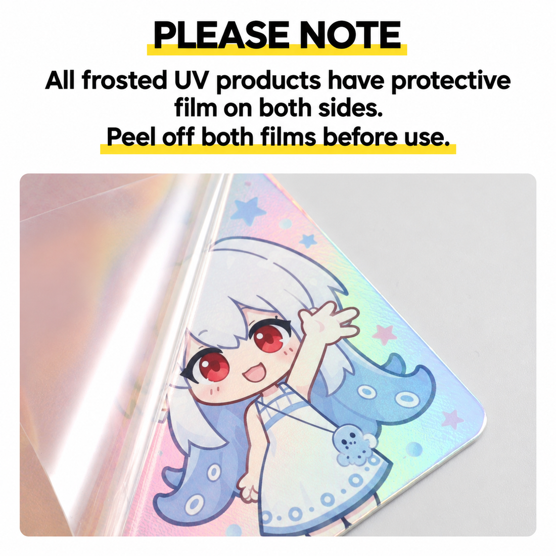Holo Silver Flash Card