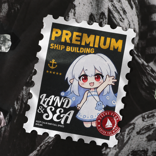 White Ceramic Stamp Card