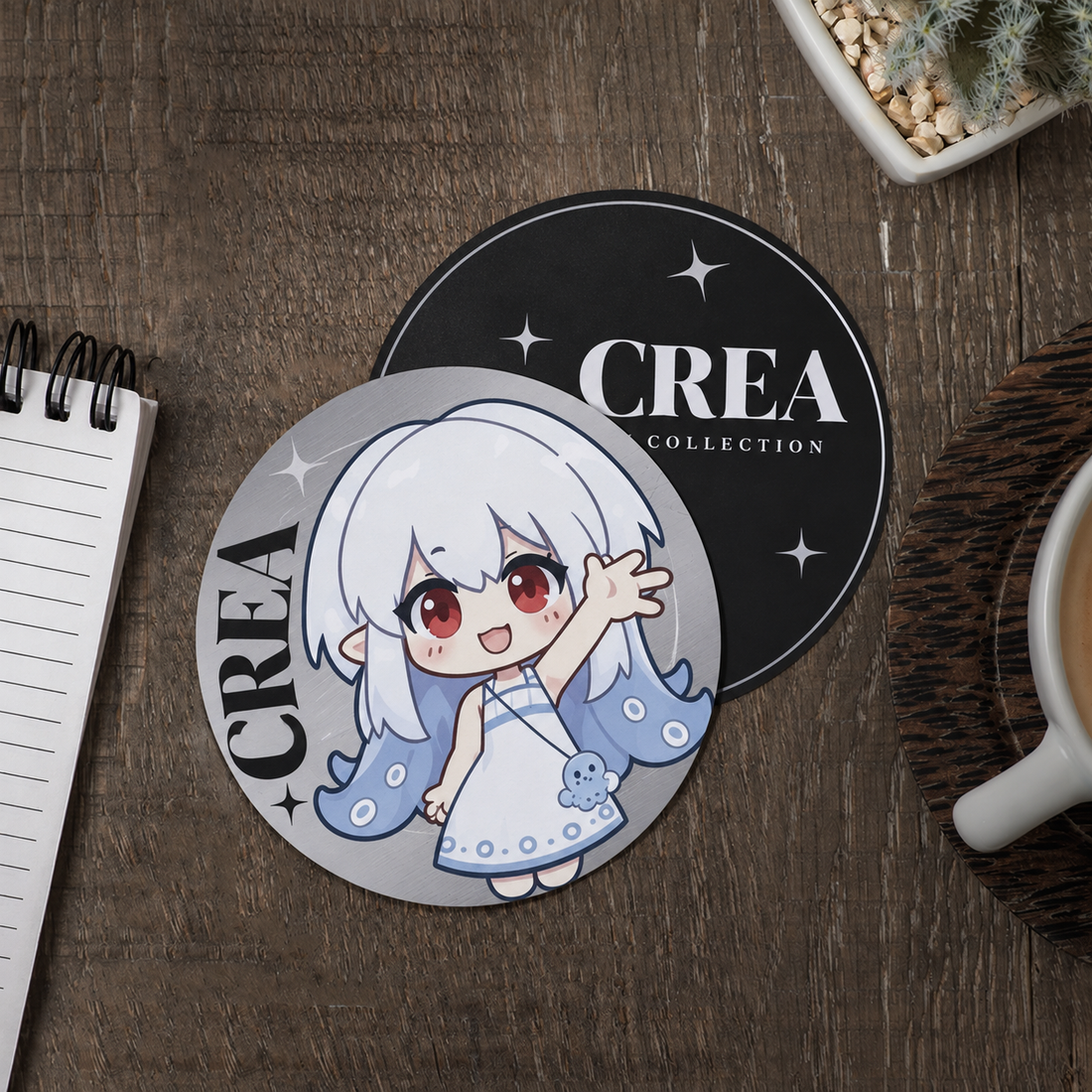 Silver Card Coaster