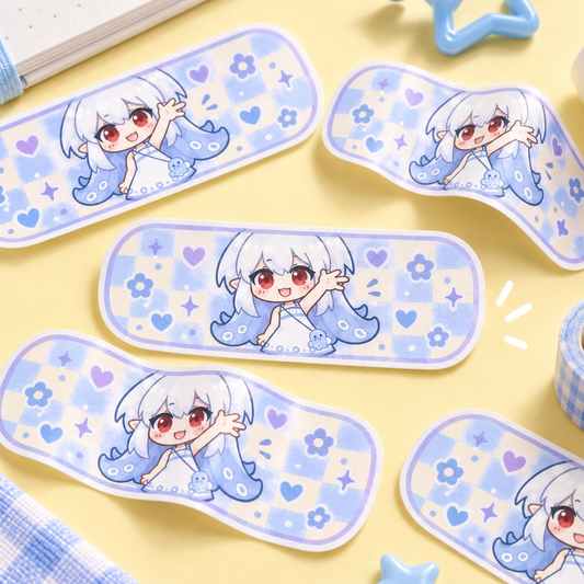 Custom Bandage-Shape Full-Cut Coated Paper Sticker