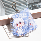 Square Double Panel Acrylic Charm