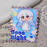 Holo Lines Stamp Card