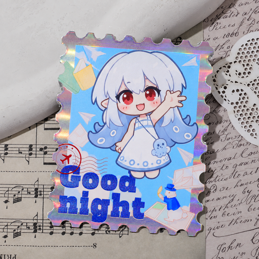 Holo Lines Stamp Card