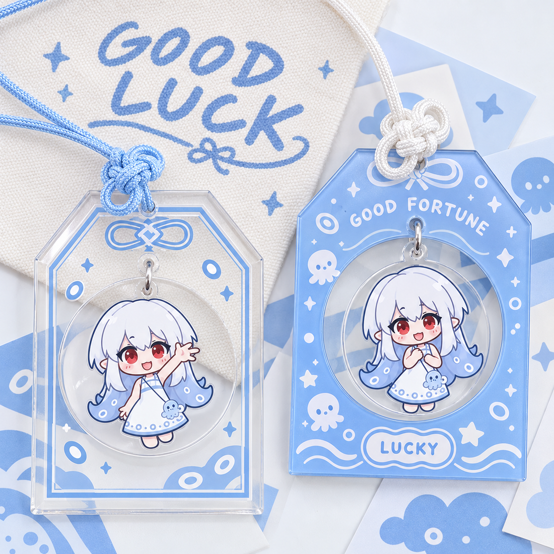 Omamori Wobble Acrylic Keychain