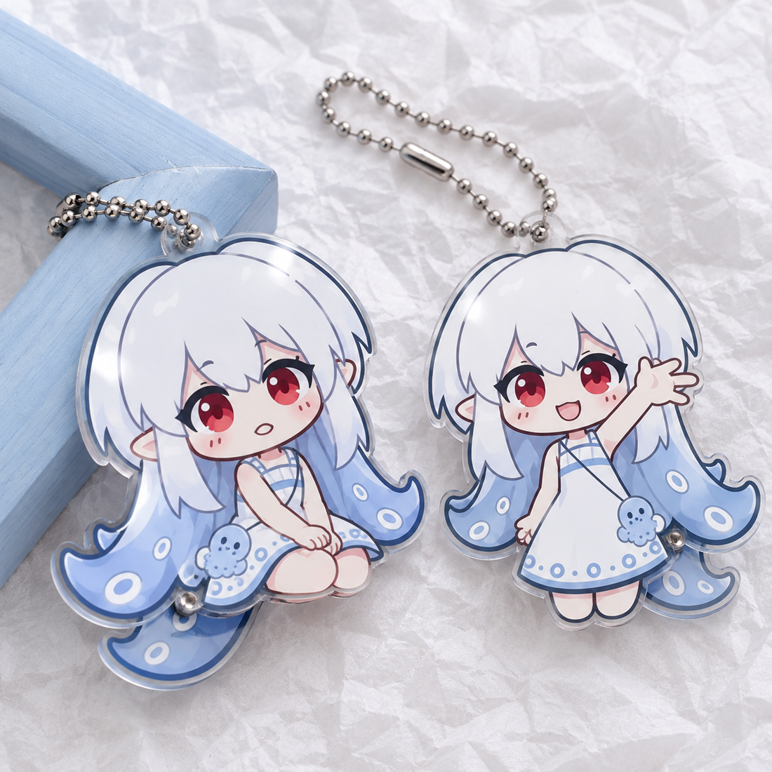 Wagtail Acrylic Keychain
