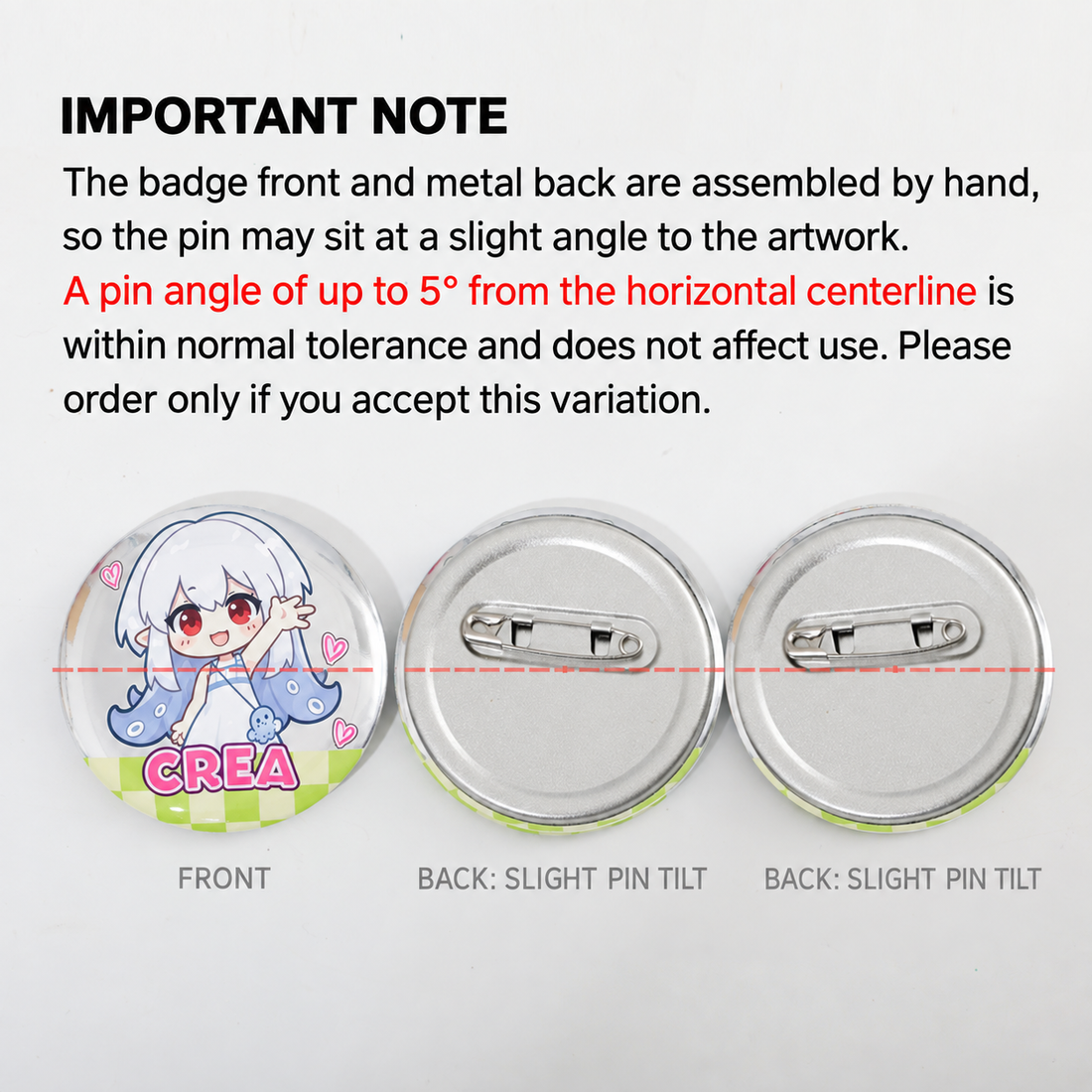 Double Flash Round Badge